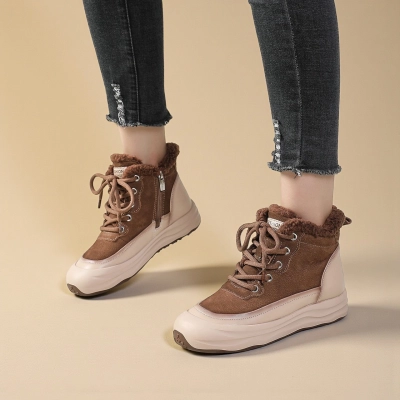 Женские зимние ботинки YM060-2 натуральная кожа кофейные Женские зимние ботинки YM060-2 натуральная кожа кофейные