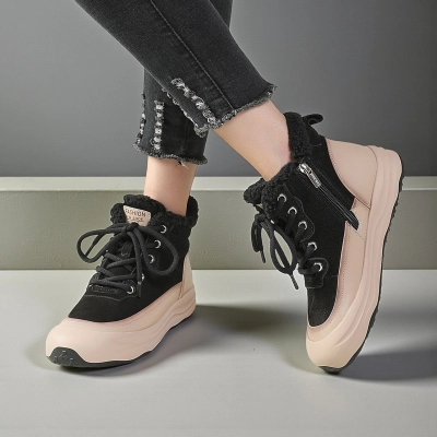 Женские зимние ботинки YM060-3 натуральная кожа черные Женские зимние ботинки YM060-3 натуральная кожа черные