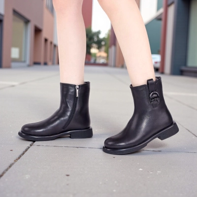 Женские зимние ботинки W276-1 натуральная кожа черные Женские зимние ботинки W276-1 натуральная кожа черные