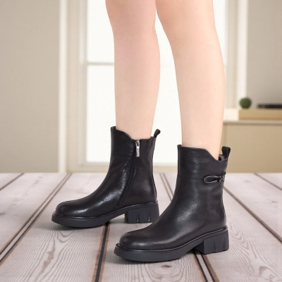 Женские зимние полусапоги W249-1 натуральная кожа черные Женские зимние полусапоги W249-1 натуральная кожа черные