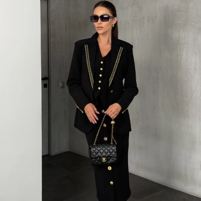 Костюм тройка SCHIAPARELLI черный 25901 Костюм тройка SCHIAPARELLI черный 25901