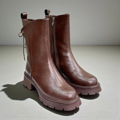 Ботинки женские зимние натуральная кожа коричневые H1093-8 Ботинки женские зимние натуральная кожа коричневые H1093-8