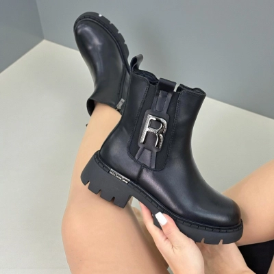 Ботинки женские зимние натуральная кожа черные H1095-1 Ботинки женские зимние натуральная кожа черные H1095-1