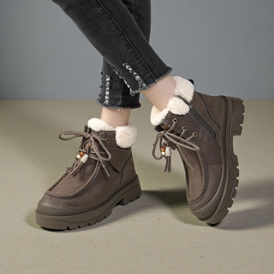 Ботинки женские зимние натуральная кожа шоколадные YM040-4 Ботинки женские зимние натуральная кожа шоколадные YM040-4