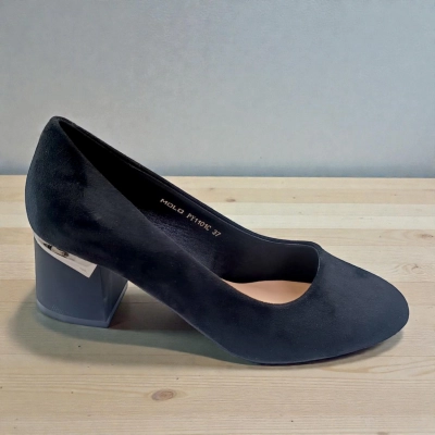 Туфли женские MOLO прессованная замша черные 12578 Туфли женские MOLO прессованная замша черные 12578