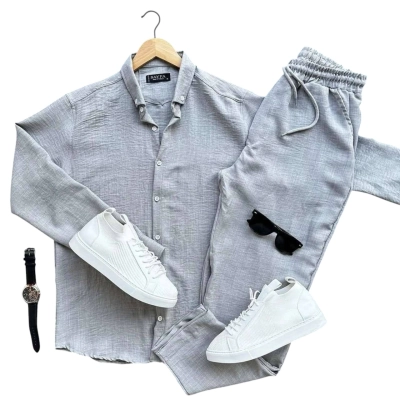 Мужской костюм двойка сингапур серый 8064 Мужской костюм двойка сингапур серый 8064