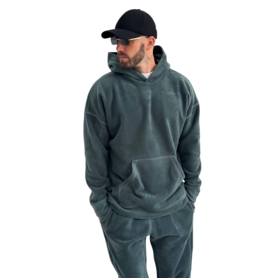 Мужской костюм флис двухсторонний серый 8079 Мужской костюм флис двухсторонний серый 8079