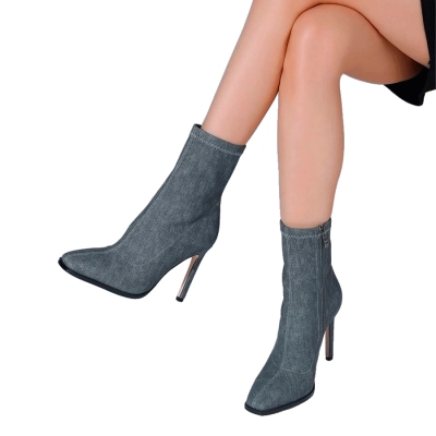 Ботильоны женские SAIVVILA джинса серые G840-11 Ботильоны женские SAIVVILA джинса серые G840-11