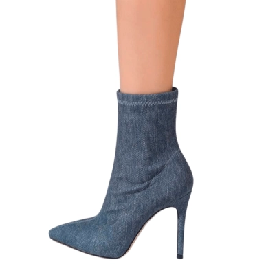 Ботильоны женские SAIVVILA джинса синие G843-11 Ботильоны женские SAIVVILA джинса синие G843-11