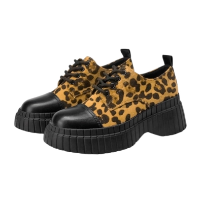 Полуботинки женские SAIVVILA искусственная замша леопардовые M639-20 Полуботинки женские SAIVVILA искусственная замша леопардовые M639-20