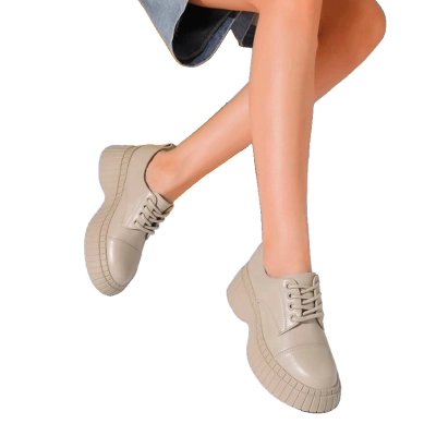 Полуботинки женские SAIVVILA искусственная кожа капучино M639-7 Полуботинки женские SAIVVILA искусственная кожа капучино M639-7