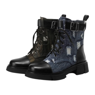 Ботинки женские демисезон SAIVVILA комбинированная кожа A833 Ботинки женские демисезон SAIVVILA комбинированная кожа A833