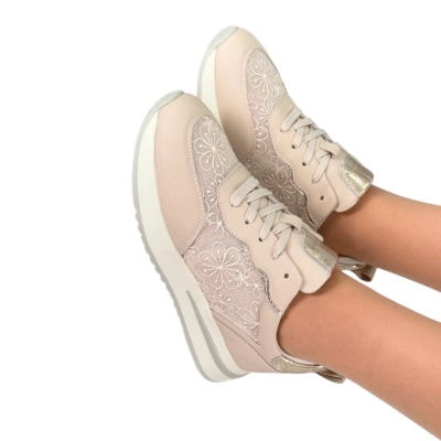 Кроссовки женские на лето SAIVVILA натуральная кожа бежевые 7127 Кроссовки женские на лето SAIVVILA натуральная кожа бежевые 7127