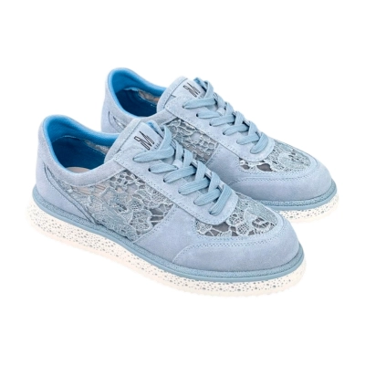Кроссовки женские на лето SAIVVILA натуральная замша с сеткой голубые 7154 Кроссовки женские на лето SAIVVILA натуральная замша с сеткой голубые 7154