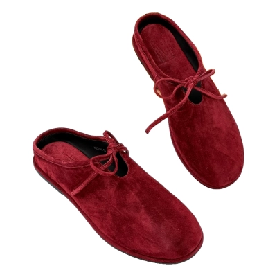 Туфли женские SAIVVILA без задника натуральная замша бордовые X1213-19A Туфли женские SAIVVILA без задника натуральная замша бордовые X1213-19A