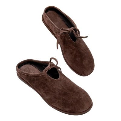 Туфли женские SAIVVILA без задника натуральная замша коричневые X1213-8A Туфли женские SAIVVILA без задника натуральная замша коричневые X1213-8A
