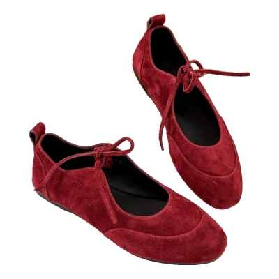 Туфли женские SAIVVILA без задника натуральная замша бордовые X1211-19A Туфли женские SAIVVILA без задника натуральная замша бордовые X1211-19A