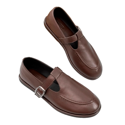 Туфли женские SAIVVILA натуральная кожа коричневые X1212-8 Туфли женские SAIVVILA натуральная кожа коричневые X1212-8