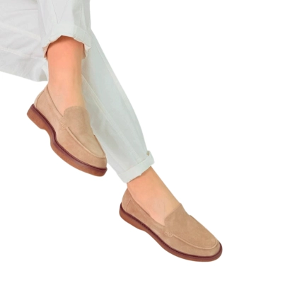 Лоферы женские SAIVVILA натуральная замша бежевые 7180 Лоферы женские SAIVVILA натуральная замша бежевые 7180