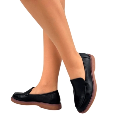 Лоферы женские SAIVVILA натуральная кожа черные 7184 Лоферы женские SAIVVILA натуральная кожа черные 7184