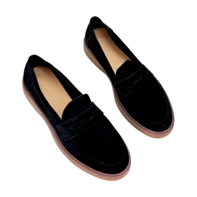 Лоферы женские SAIVVILA натуральная замша черные 7194 Лоферы женские SAIVVILA натуральная замша черные 7194