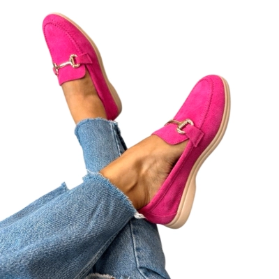 Лоферы женские SAIVVILA натуральная замша розовые 7208 Лоферы женские SAIVVILA натуральная замша розовые 7208