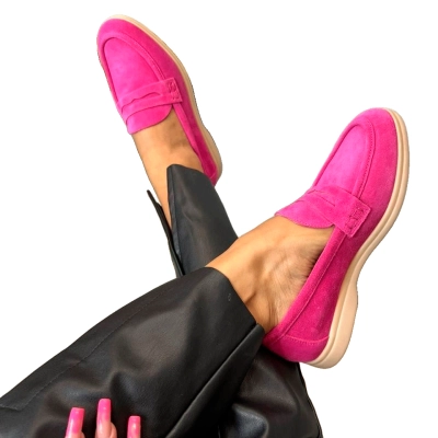 Лоферы женские SAIVVILA натуральная замша розовые 7217 Лоферы женские SAIVVILA натуральная замша розовые 7217