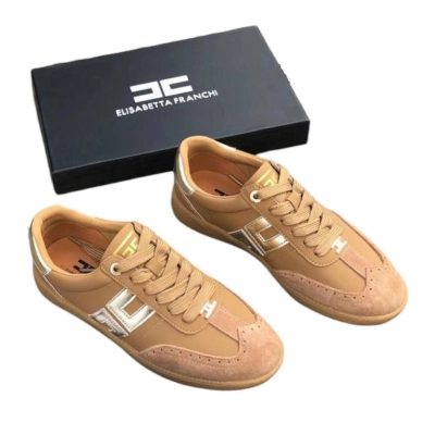 Кроссовки женские ELISABETTA FRANCHI натуральная кожа и замша мокко 8843 Кроссовки женские ELISABETTA FRANCHI натуральная кожа и замша мокко 8843