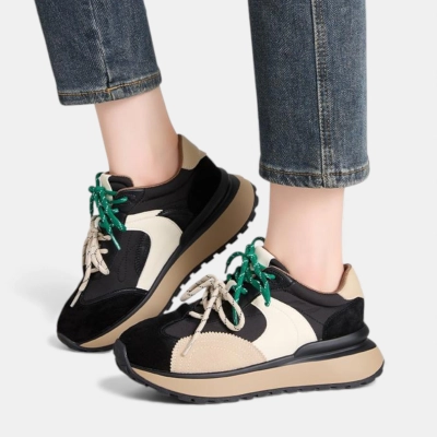 Кроссовки женские натуральная замша с текстилем черные D023-2 Кроссовки женские натуральная замша с текстилем черные D023-2