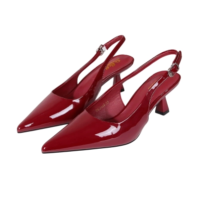 Туфли женские на лето GUOQISONG G&S искусственная лак кожа марсала 566-А6 Туфли женские на лето GUOQISONG G&S искусственная лак кожа марсала 566-А6