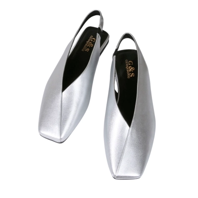 Туфли женские на лето GUOQISONG G&S искусственная кожа серебристые 2601-7 Туфли женские на лето GUOQISONG G&S искусственная кожа серебристые 2601-7