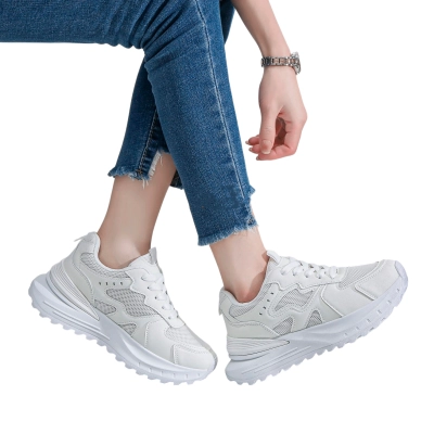 Кроссовки женские LUTA спорт искусственная кожа белым Н225-1 Кроссовки женские LUTA спорт искусственная кожа белым Н225-1