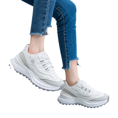 Кроссовки женские LUTA спорт искусственная кожа белые Н207-2 Кроссовки женские LUTA спорт искусственная кожа белые Н207-2