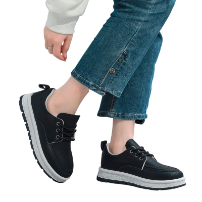 Кроссовки женские LUTA спорт искусственная кожа черные Н201-1 Кроссовки женские LUTA спорт искусственная кожа черные Н201-1