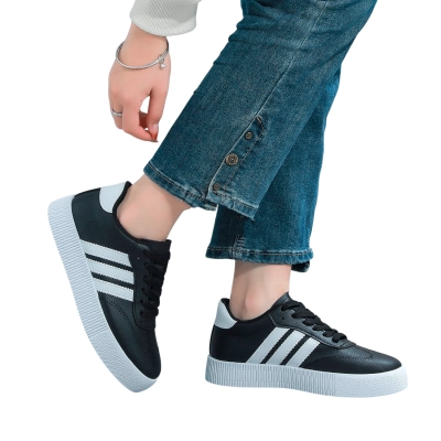 Кроссовки женские LUTA спорт искусственная кожа черные Н212-3 Кроссовки женские LUTA спорт искусственная кожа черные Н212-3