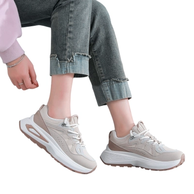 Кроссовки женские LUTA спорт искусственная кожа бежевые Н209-3 Кроссовки женские LUTA спорт искусственная кожа бежевые Н209-3