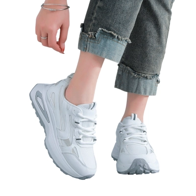 Кроссовки женские LUTA спорт искусственная кожа белые Н208-1 Кроссовки женские LUTA спорт искусственная кожа белые Н208-1