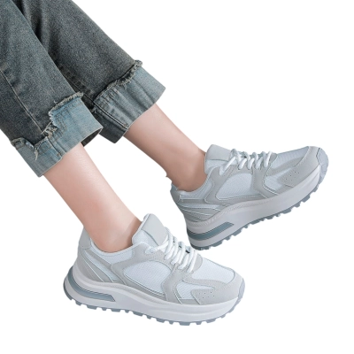 Кроссовки женские LUTA спорт искусственная замша серые Н204-3 Кроссовки женские LUTA спорт искусственная замша серые Н204-3