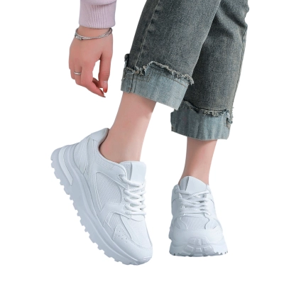 Кроссовки женские LUTA спорт искусственная кожа белые Н204-1 Кроссовки женские LUTA спорт искусственная кожа белые Н204-1