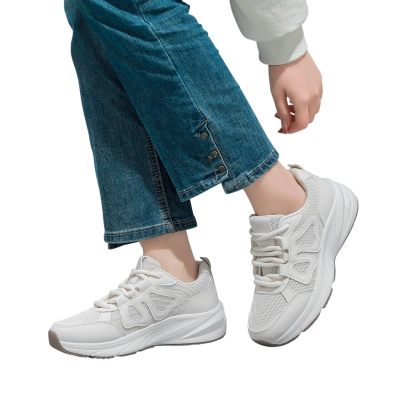 Кроссовки женские LUTA спорт искусственная кожа бежевые Н214-2 Кроссовки женские LUTA спорт искусственная кожа бежевые Н214-2