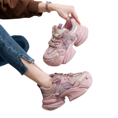 Кроссовки женские LUTA спорт искусственная кожа розовые Н189-5 Кроссовки женские LUTA спорт искусственная кожа розовые Н189-5