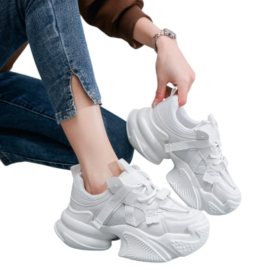 Кроссовки женские LUTA спорт искусственная кожа белые Н189-2 Кроссовки женские LUTA спорт искусственная кожа белые Н189-2