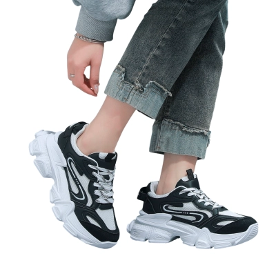 Кроссовки женские LUTA спорт искусственная кожа черные Н230-1 Кроссовки женские LUTA спорт искусственная кожа черные Н230-1