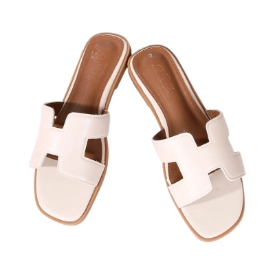 Шлепанцы женские на лето GUOQISONG G&S искусственная кожа бежевые 5453 Шлепанцы женские на лето GUOQISONG G&S искусственная кожа бежевые 5453