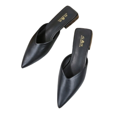 Мюли женские на лето GUOQISONG G&S искусственная кожа черные MS8851-1 Мюли женские на лето GUOQISONG G&S искусственная кожа черные MS8851-1