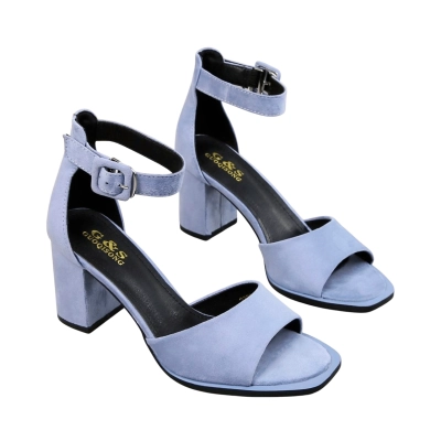 Босоножки женские GUOQISONG G&S искусственная замша голубые 2375-6 Босоножки женские GUOQISONG G&S искусственная замша голубые 2375-6