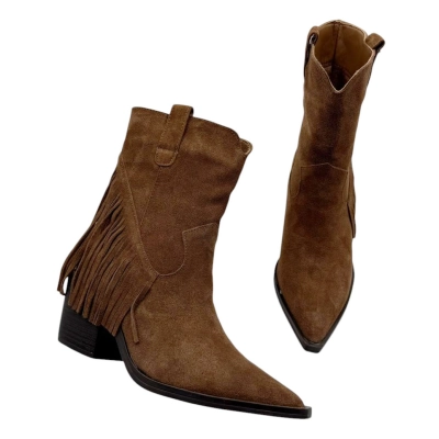 Казаки женские демисезонные натуральная замша коричневые E9827-5P Казаки женские демисезонные натуральная замша коричневые E9827-5P