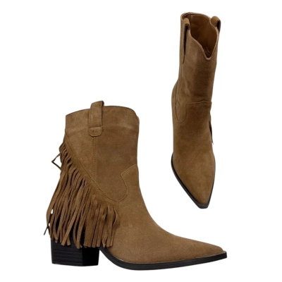 Казаки женские демисезонные натуральная замша коричневые E9827-3P Казаки женские демисезонные натуральная замша коричневые E9827-3P