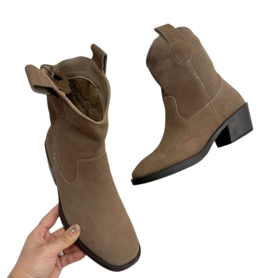 Казаки женские демисезонные натуральная замша песочные E8948-4P Казаки женские демисезонные натуральная замша песочные E8948-4P