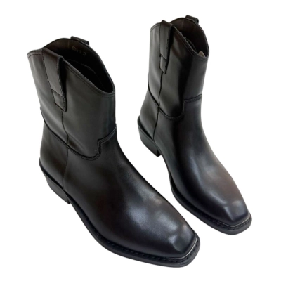 Ботинки женские демисезон натуральная кожа черные E8069-1P Ботинки женские демисезон натуральная кожа черные E8069-1P